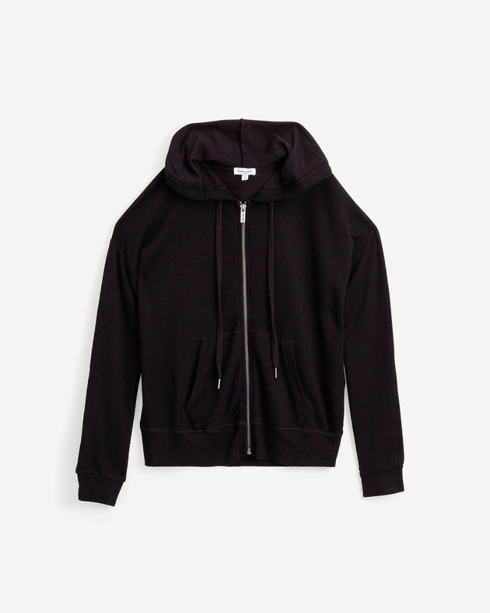 Dream Slub Zip-Up color Black