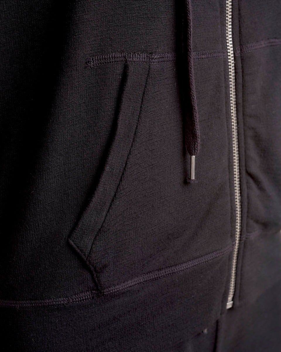 Dream Slub Zip-Up color Black