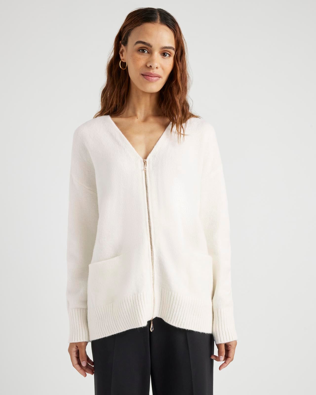 Zeena Zip-Up Cardigan | Splendid