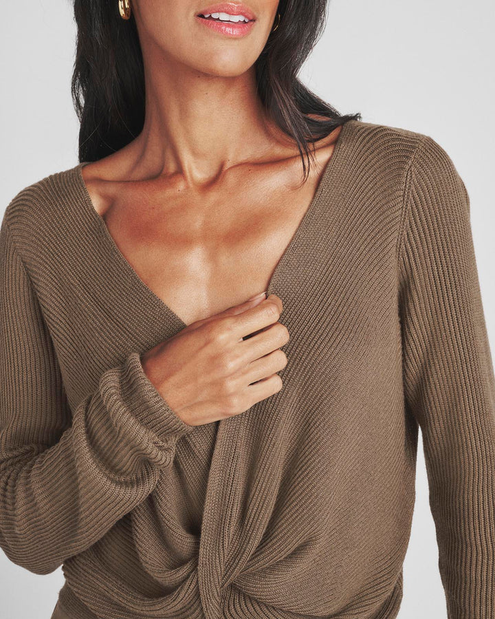 Surplice sweater outlet