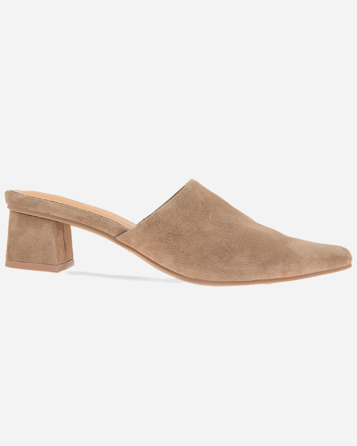 Lorelei Suede Mule in Sand1