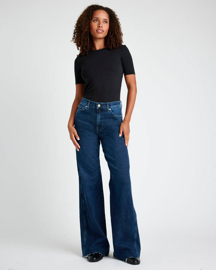 Slim Palazzo Raw Hem Jean | Splendid