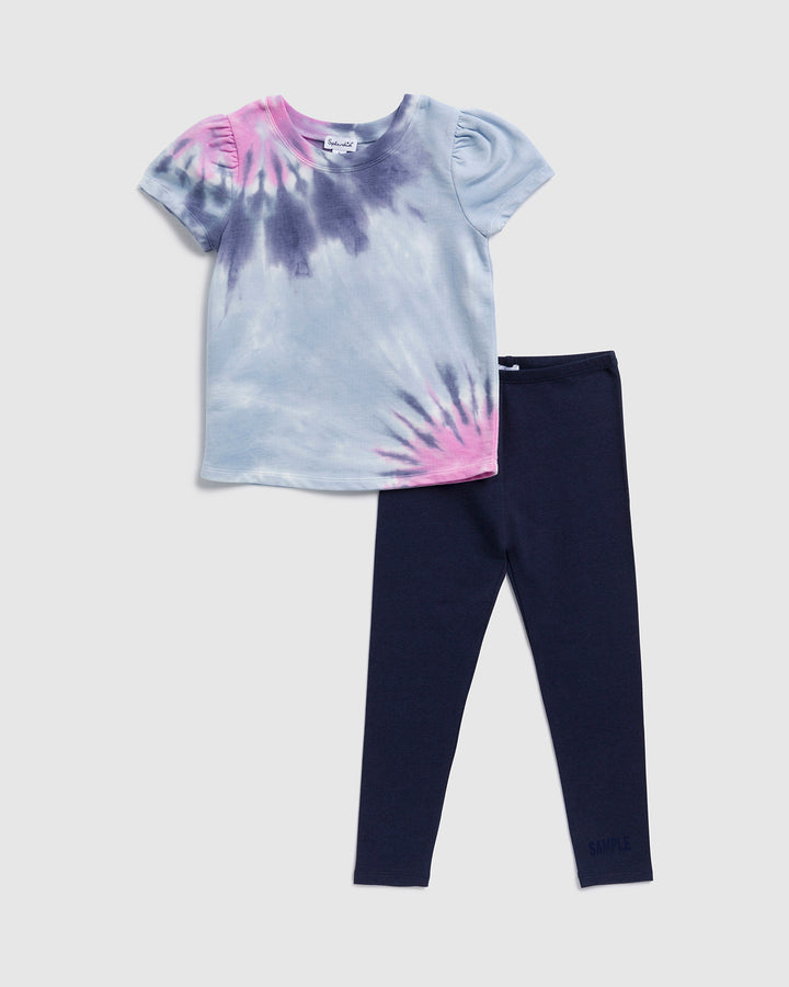 Toddler Girl Tie Dye Top Set