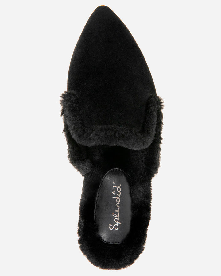 Liza Sherpa Mule in Black | Splendid