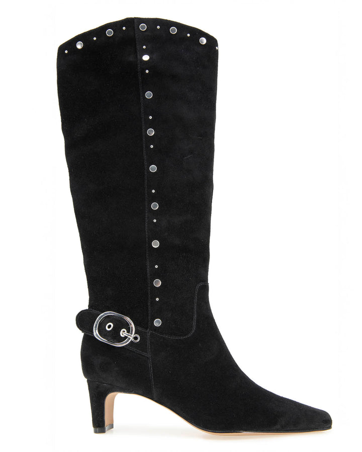 Jack Studs Tall Boot in Black | Splendid