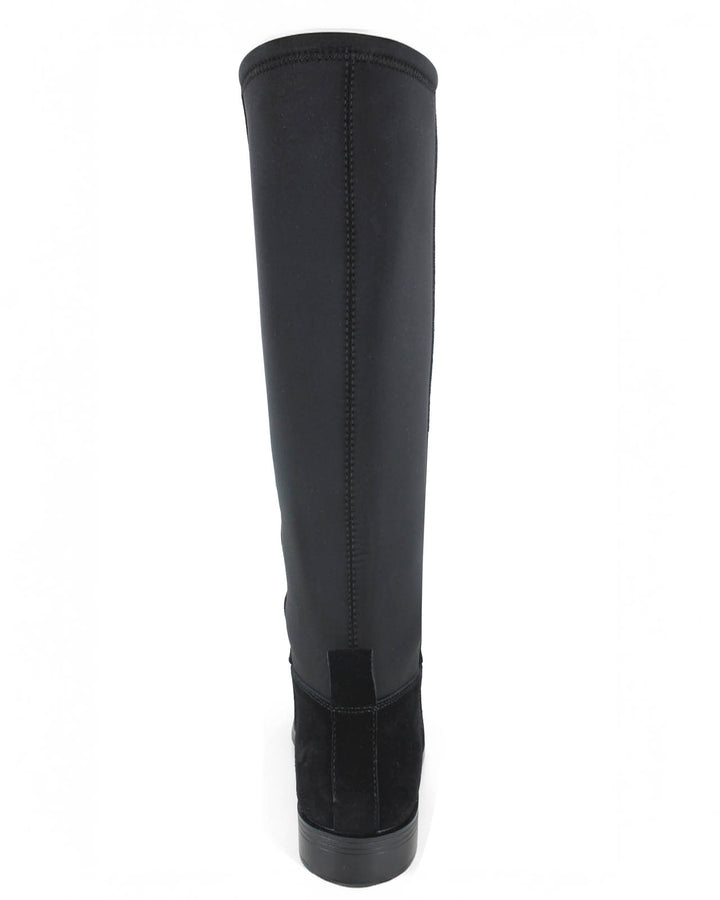 New Splendid Women Suede Sleek Black Boots Splendid Black Suede Leather Slip On Ankle Boots Booties  main image 3