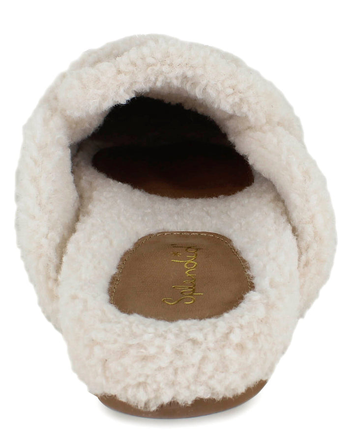 Sandra Sherpa Trim Slipper in Caramel | Splendid