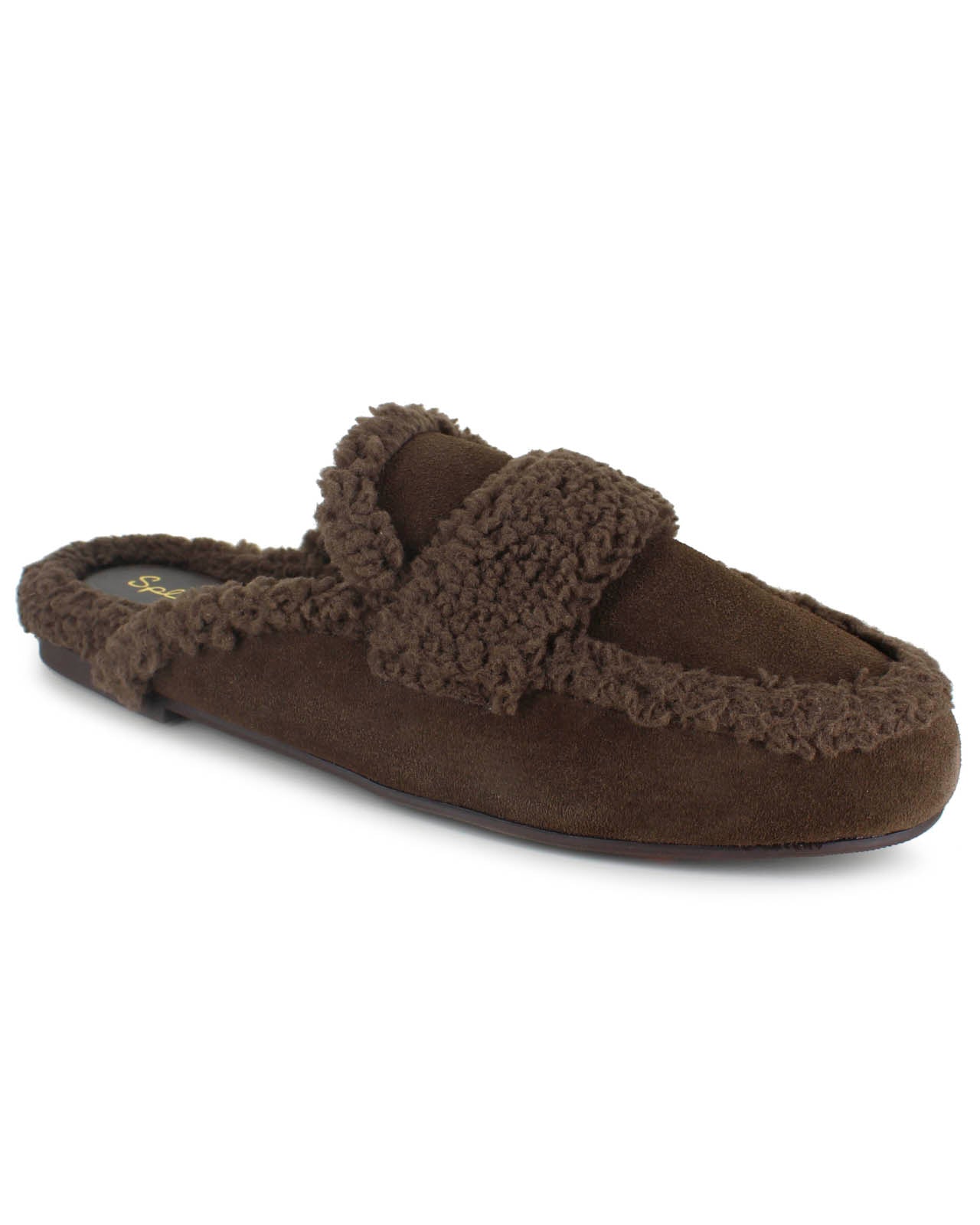 Sandra Sherpa Trim Mule in Spice | Splendid