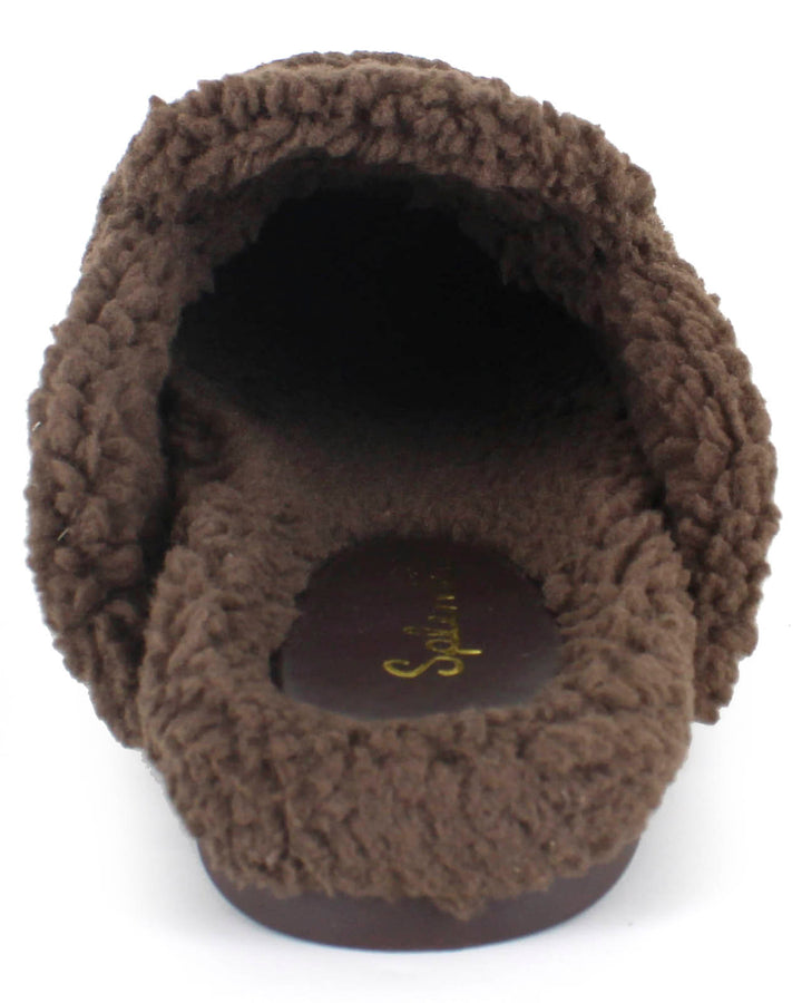 Sandra Sherpa Trim Mule in Spice | Splendid