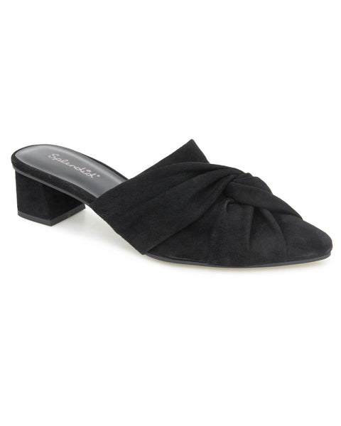 Lanis Suede Mule in Black | Splendid