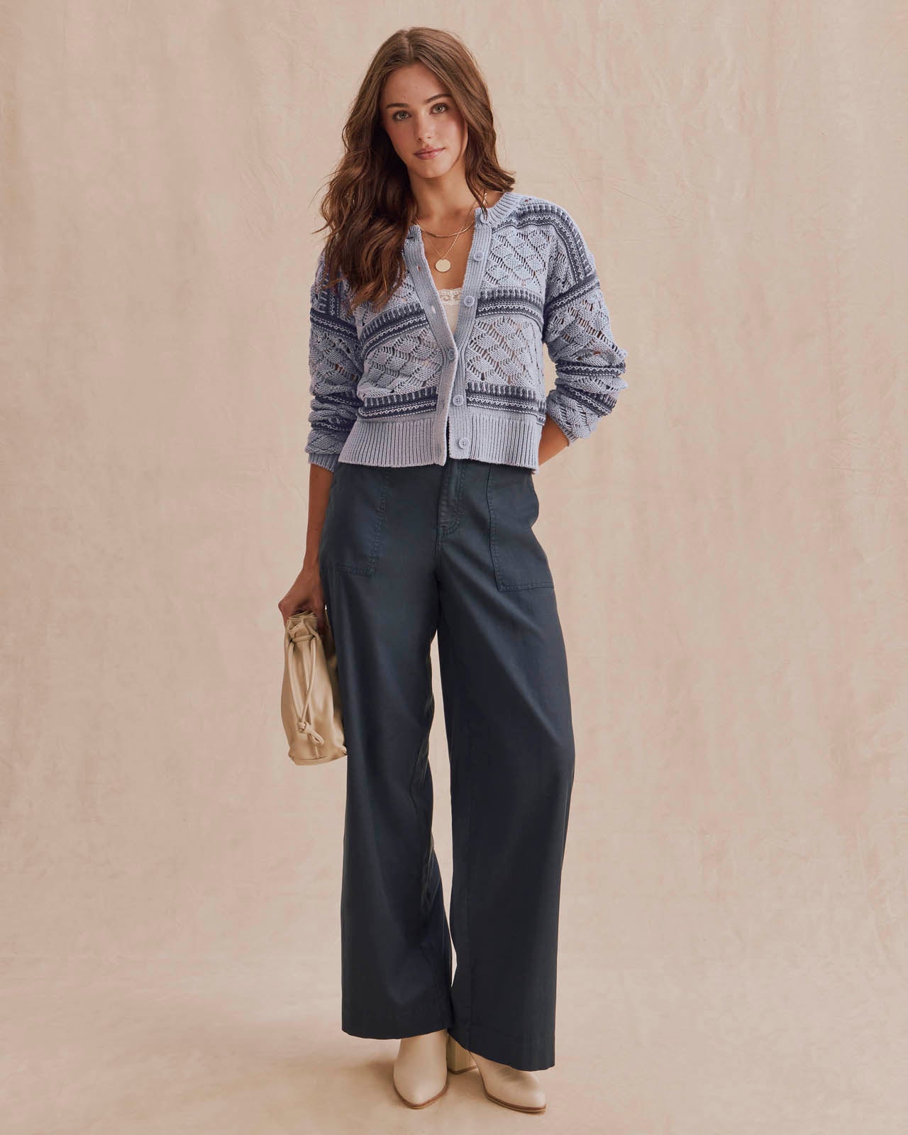 hiand ハイアンド　Line Knit Ensemble Cardigan Bennett Cardigan | Splendid