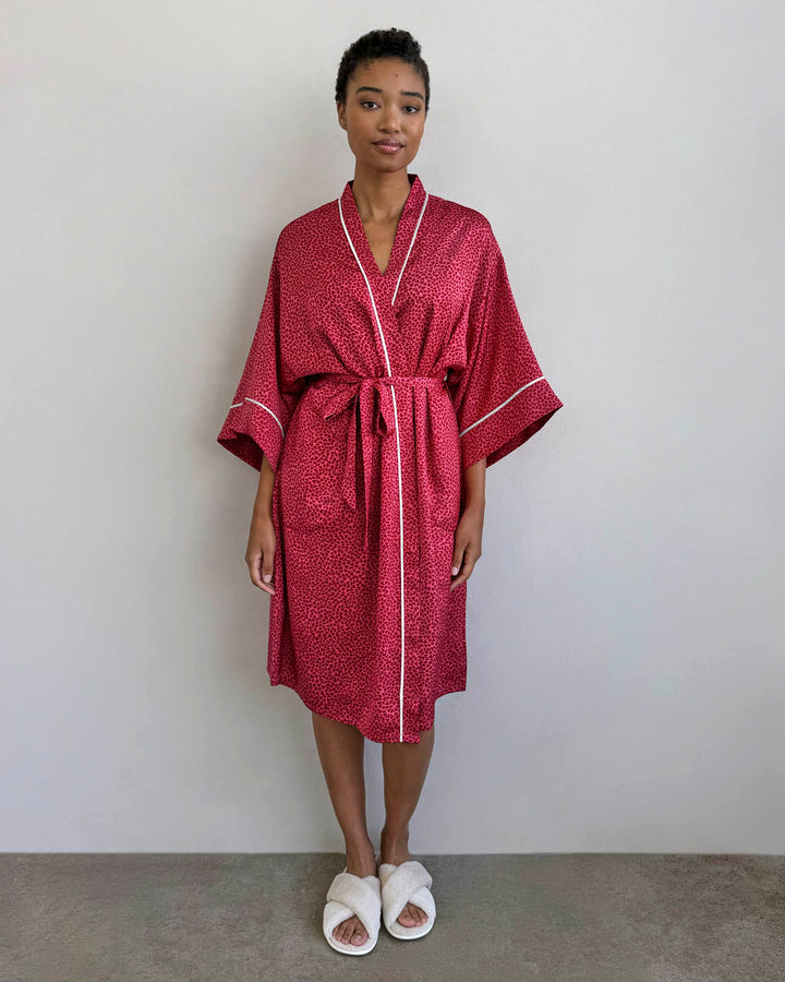 strapless open back dress Womens Long Crane Prints Pure Silk Kimono Robes main image 0