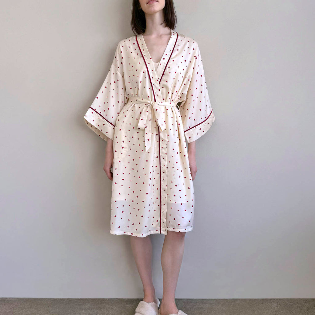 darjeeling silk mini robe dress Splendid Kimono Robe