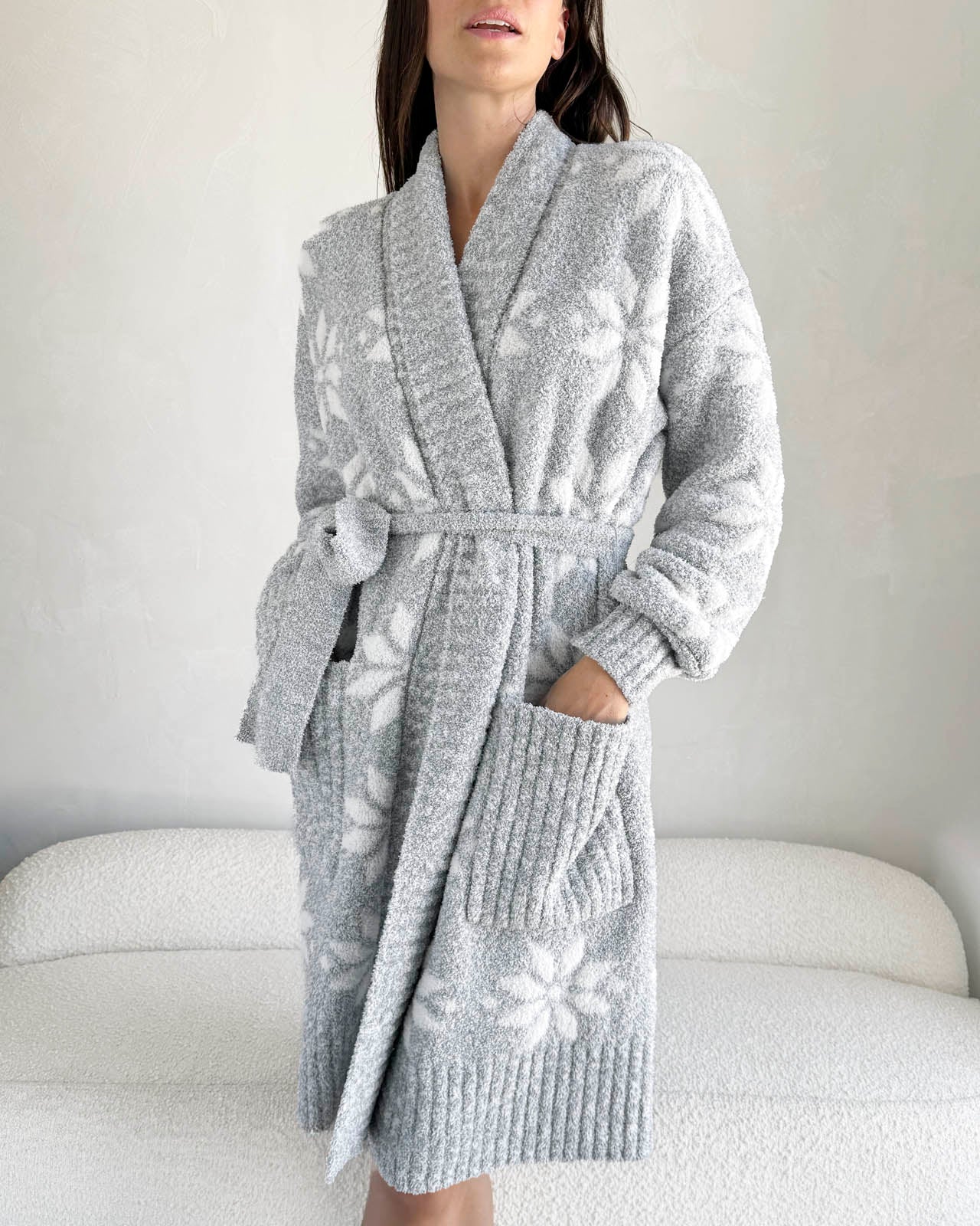 Fuzzy Royal Robe Snowflake Pomona Fuzzy Robe | Splendid