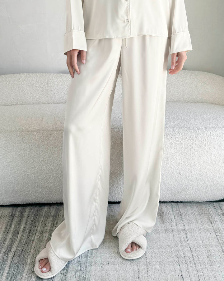 Ivory Satin Silk PJ Set Splendid