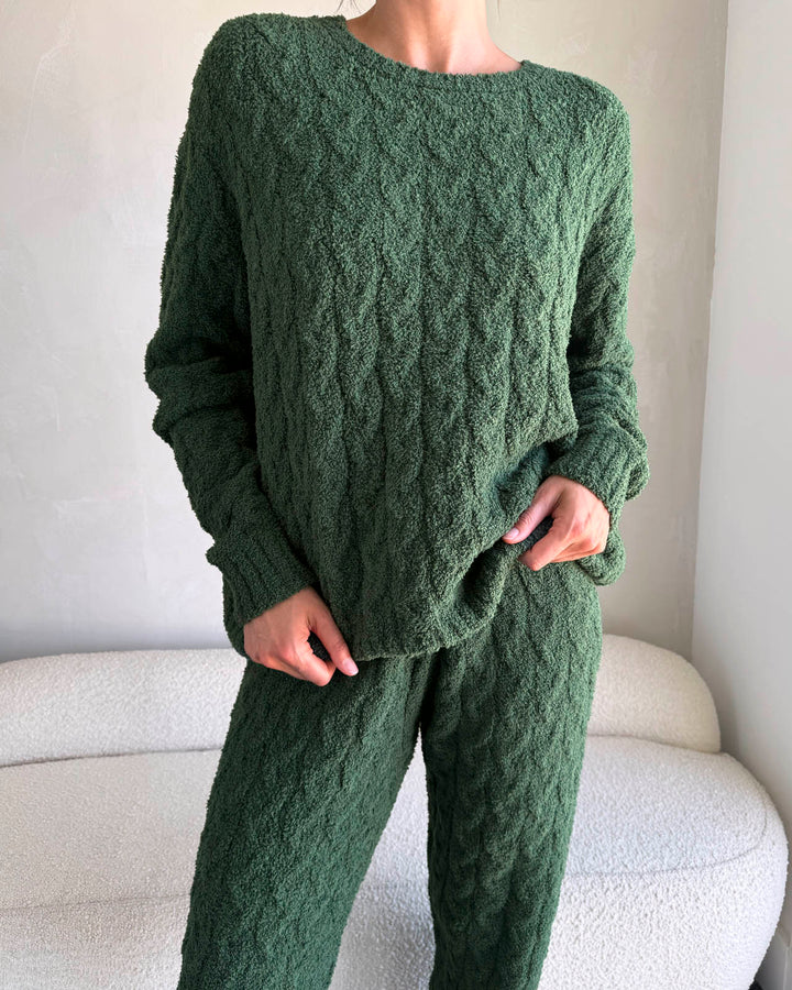 Cable knit pyjamas sale