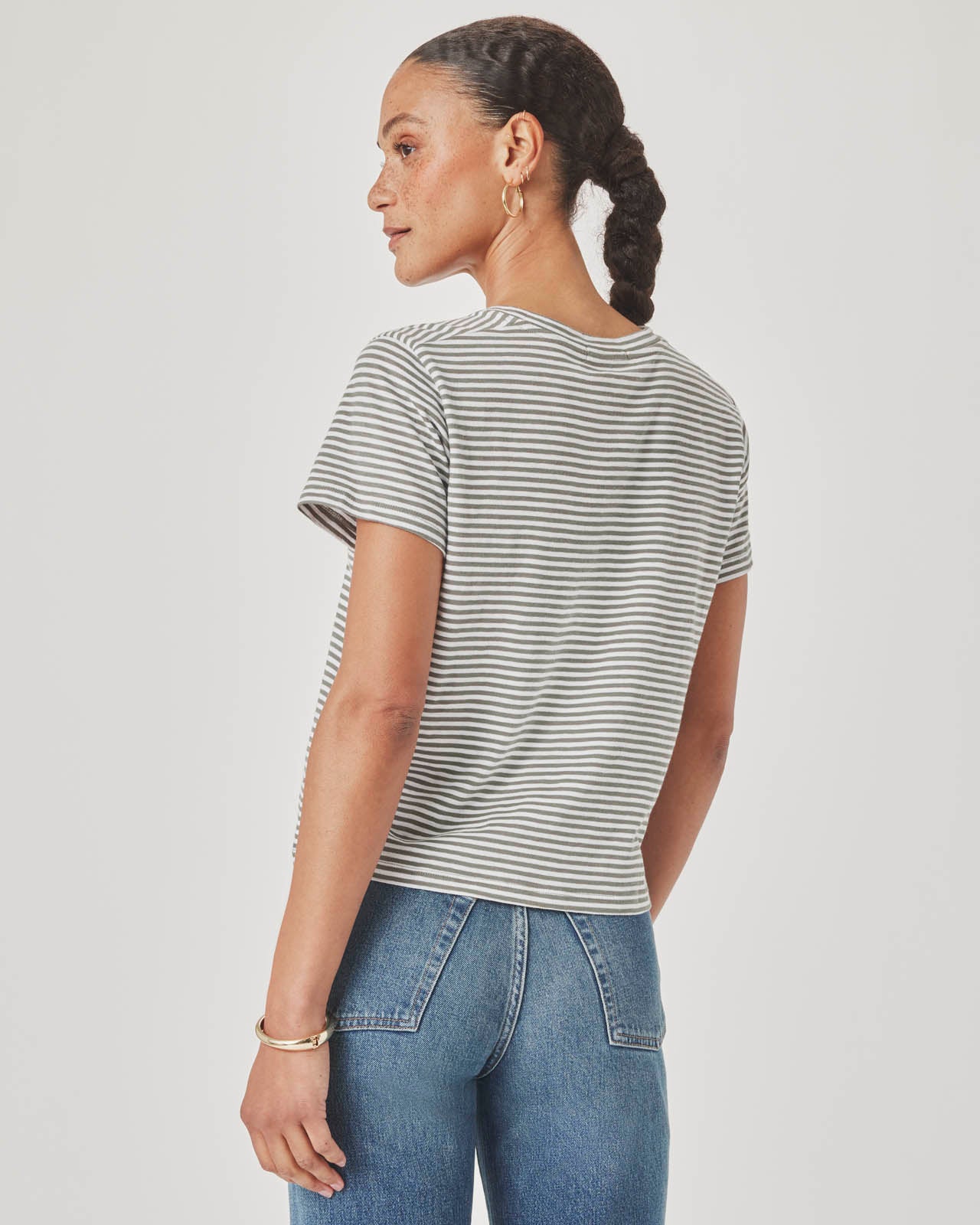 Louisa Short Sleeve Stripe Tee | Splendid