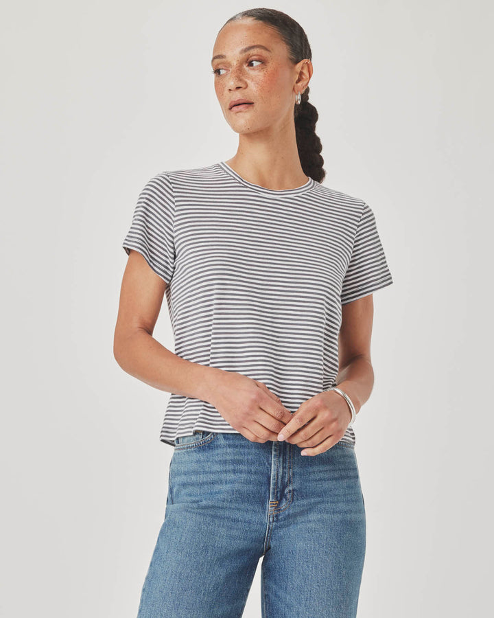 Louisa Short Sleeve Stripe Tee | Splendid