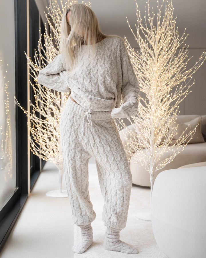 Ivory Cable Knit Sweater Set | Splendid