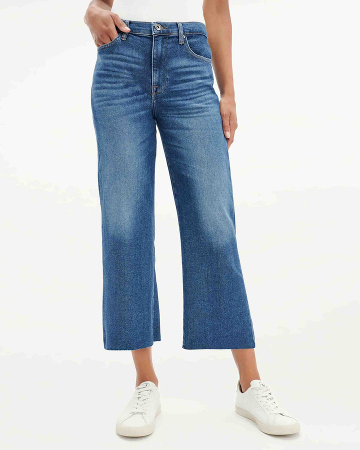 High Waist Crop Wide Leg Jeans | Splendid