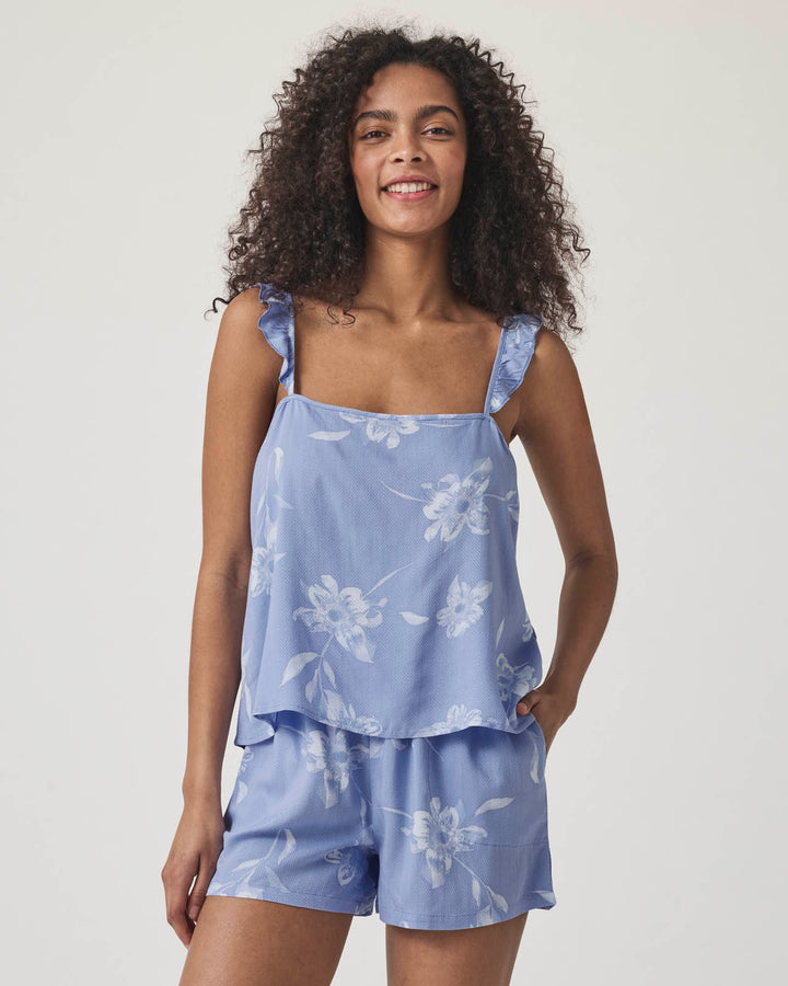 アリシアスタン♡Floral Cozy Cami Romper♡ネイビー Down the Aisle Floral Cami and Boxer Sleep Set | Splendid