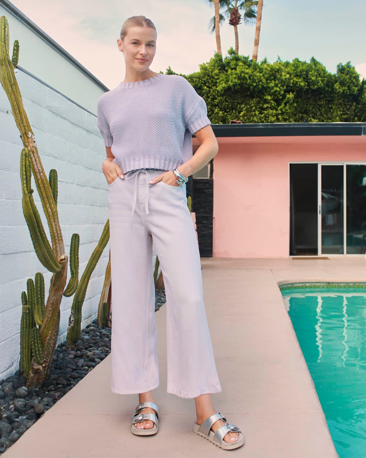 Lounge Denim Crop Pant