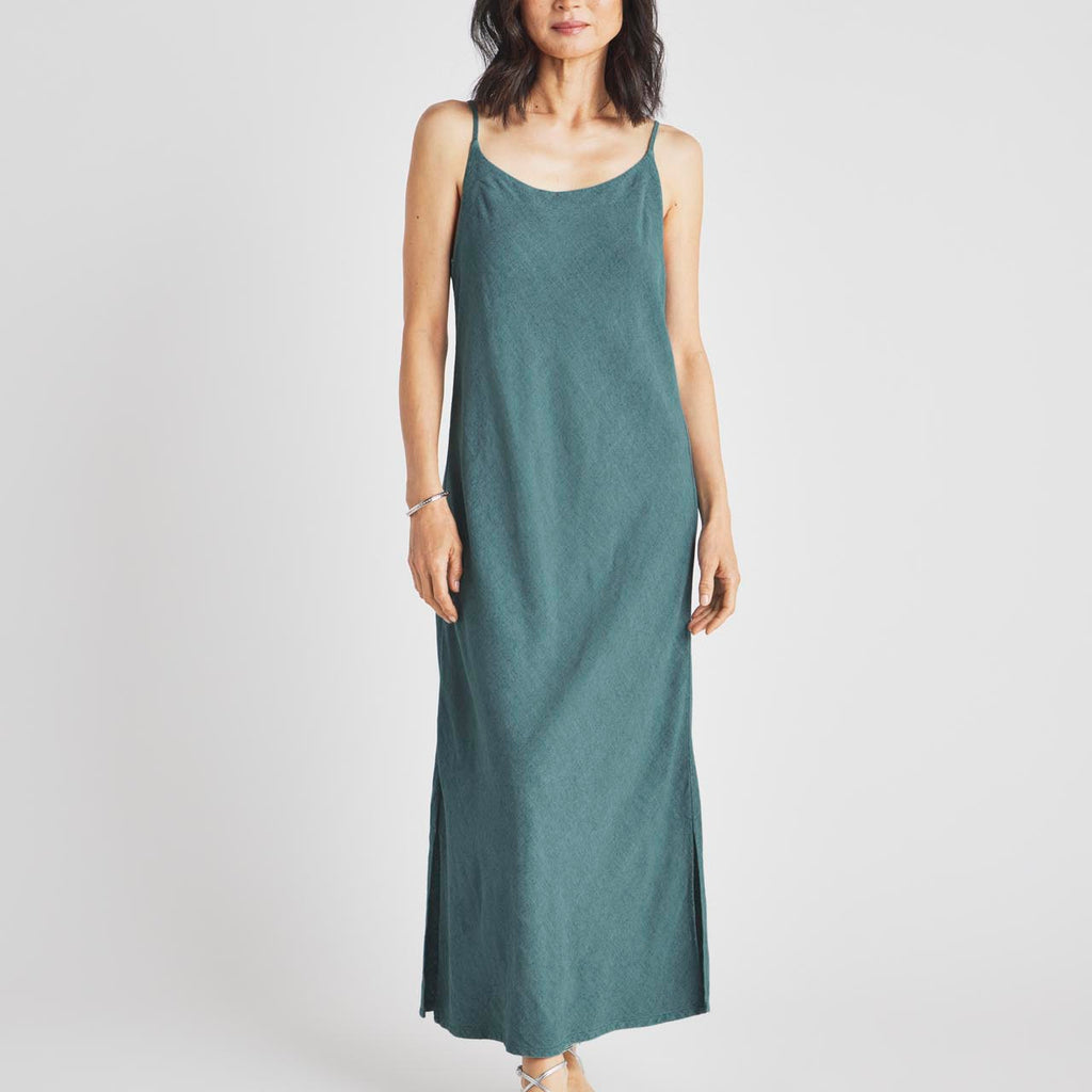 chinese dress ladies Linen 3/4 Sleeve Dress, S/M