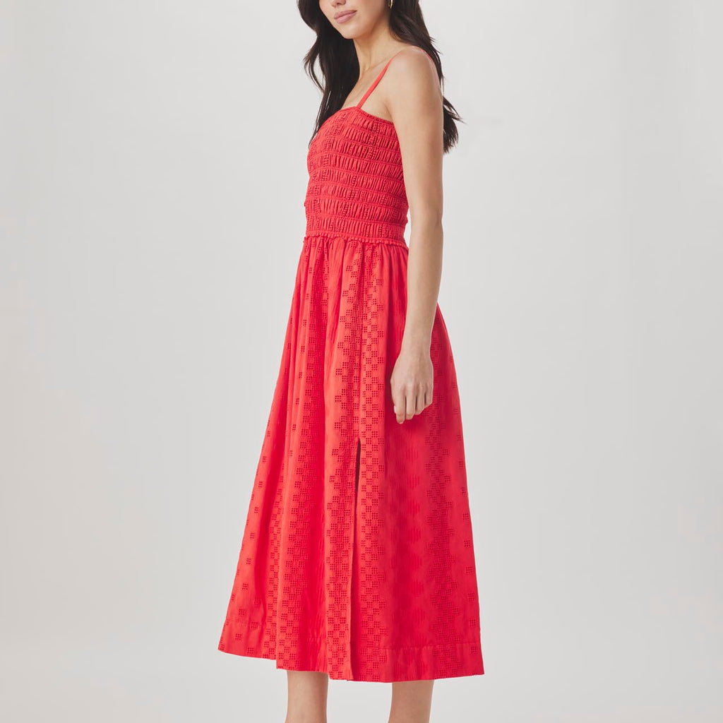 kenzie formal lattice midi dress Splendid - Eyelet Web Collection: Bahamas