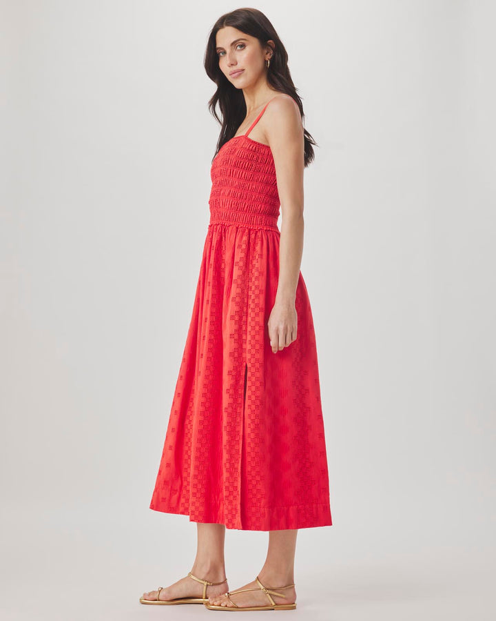 midi kenzie dress briton court Eyelet while the puff sleeves Color:rose Sage Green Floral Hand DBIFA