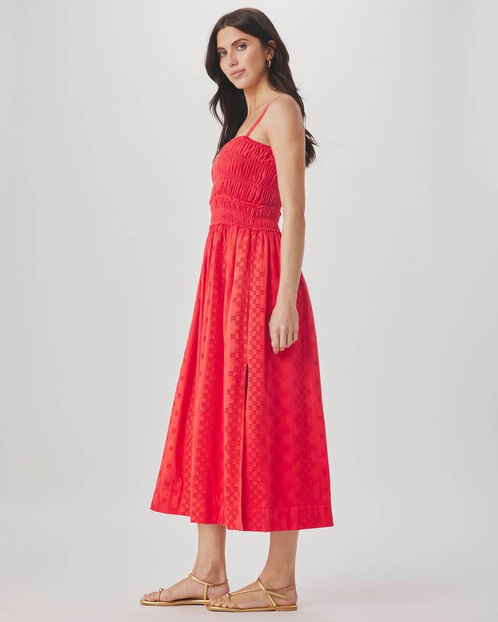 Splendid Women's Kenzie Geo Eyelet Dress - White - Size XL