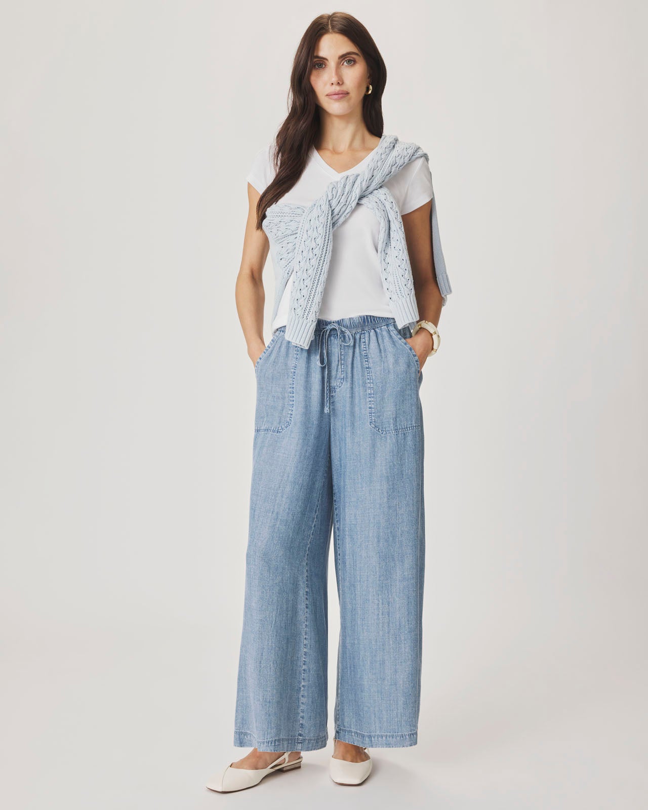 Angie Indigo Palazzo Pant | Splendid