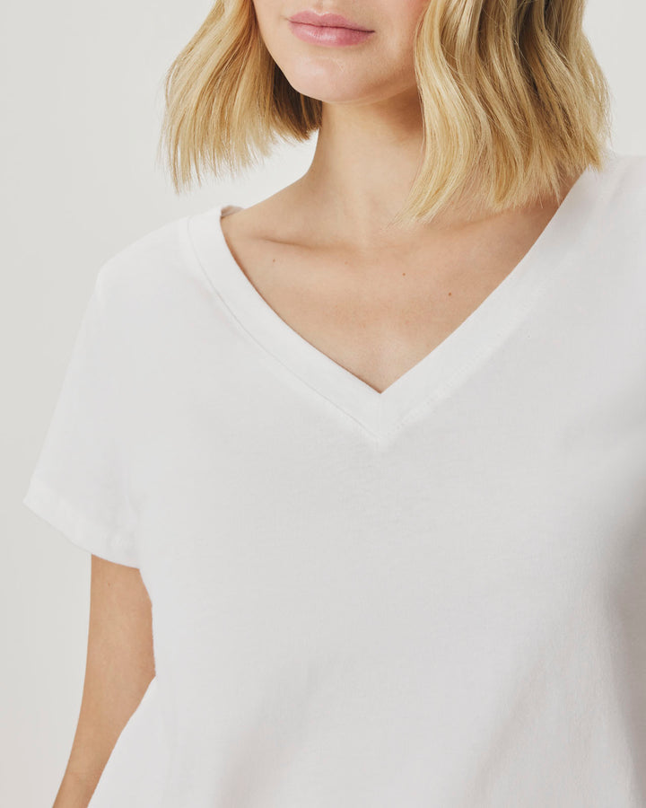 The Lila Climate Beneficial™ Verified Cotton V-Neck Tee | Splendid