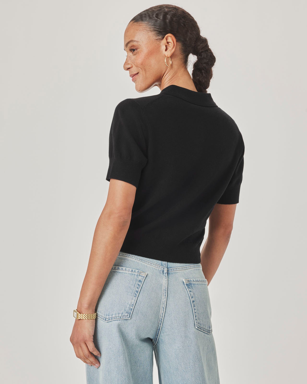 Christa Polo Short Sleeve Sweater | Splendid