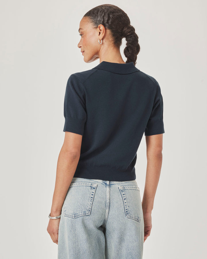 Christa Polo Short Sleeve Sweater | Splendid
