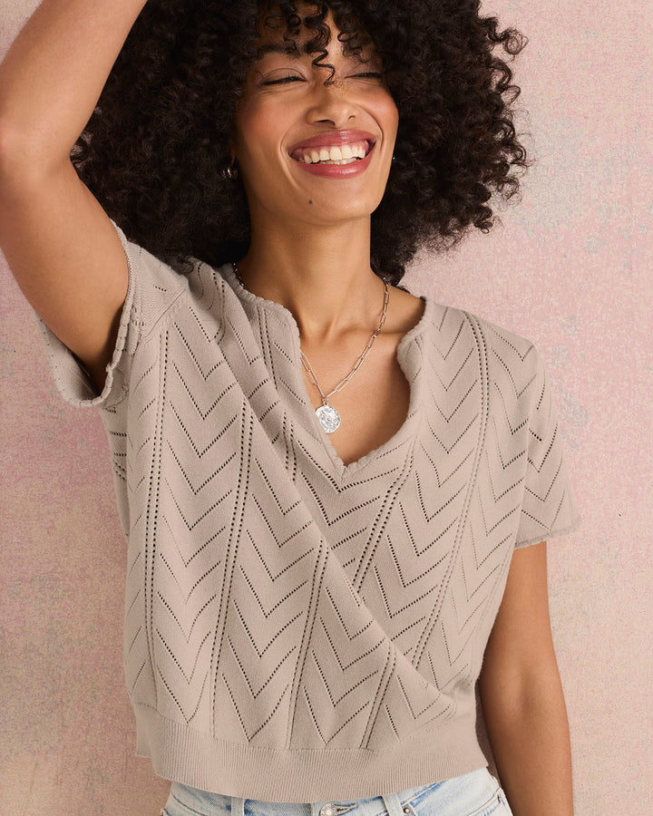 Sabrina Pointelle Sweater | Splendid