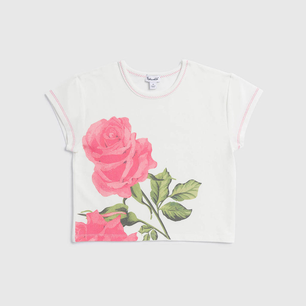 Girls Full Bloom Short Sleeve Tee