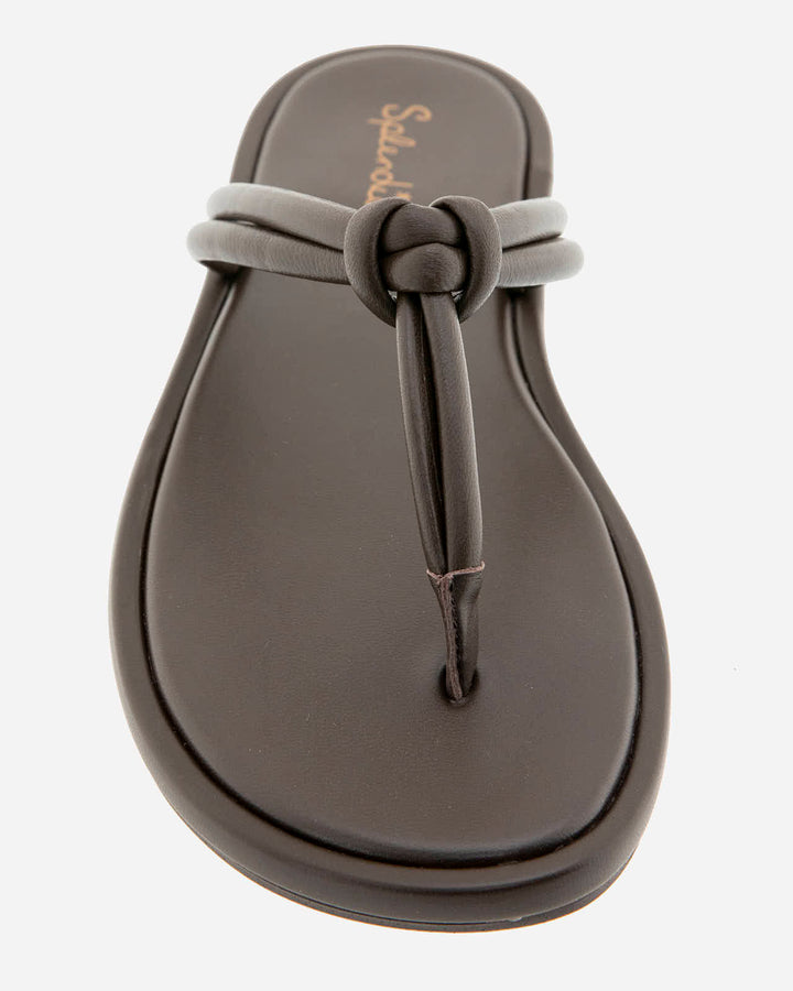 Fedora Leather Sandal in Spice | Splendid