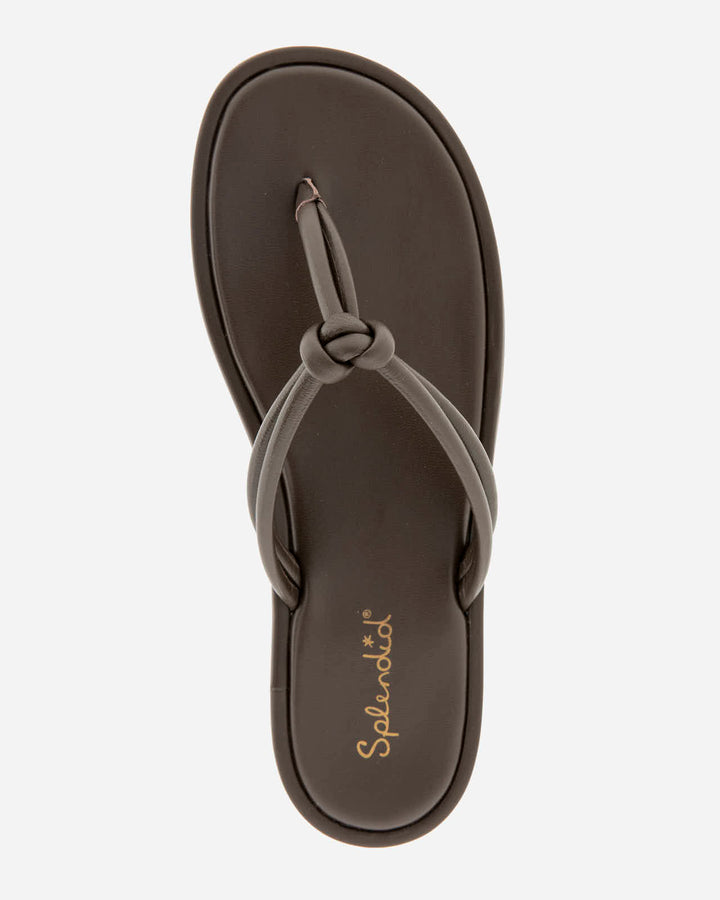 Fedora Leather Sandal in Spice | Splendid