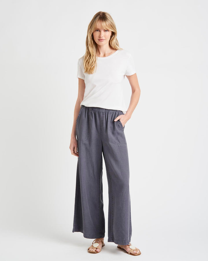 Womens People Tree Trousers | Eve Wide Leg Trousers ~ Accommodation Salerno