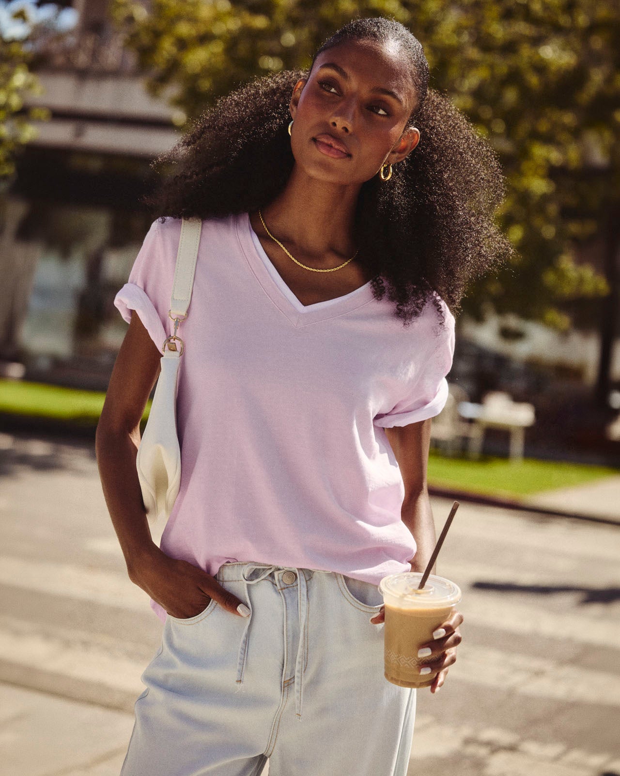 Louisa Boyfriend V-Neck Tee
