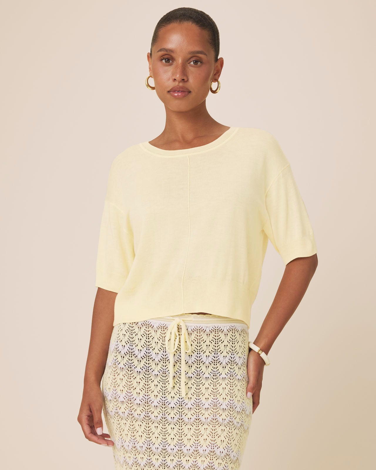 Erica Short Sleeve Sweater