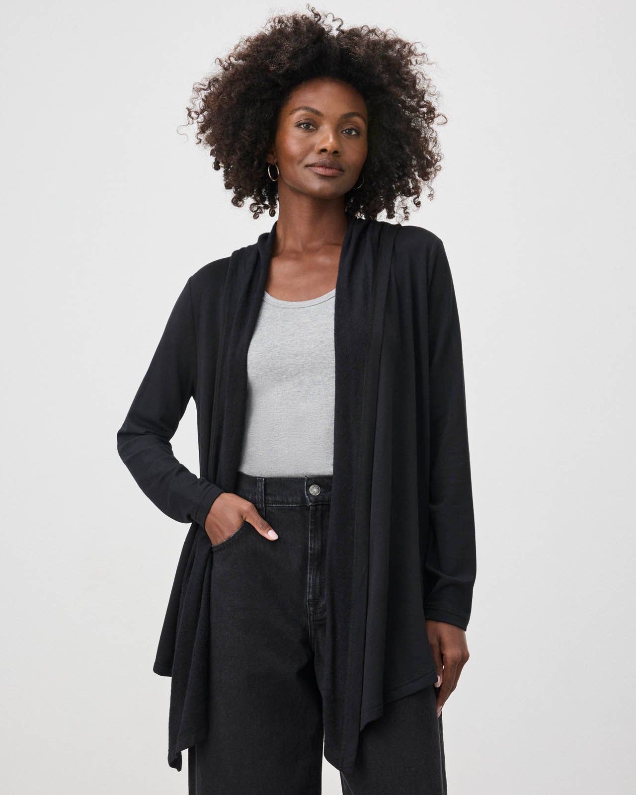 エンフォルド 23SS 300GS270-0700 DOUBLE FACE CARDIGAN 38 Double-Face Wool & Cashmere-Blend Cardigan in Sweaters | Vince