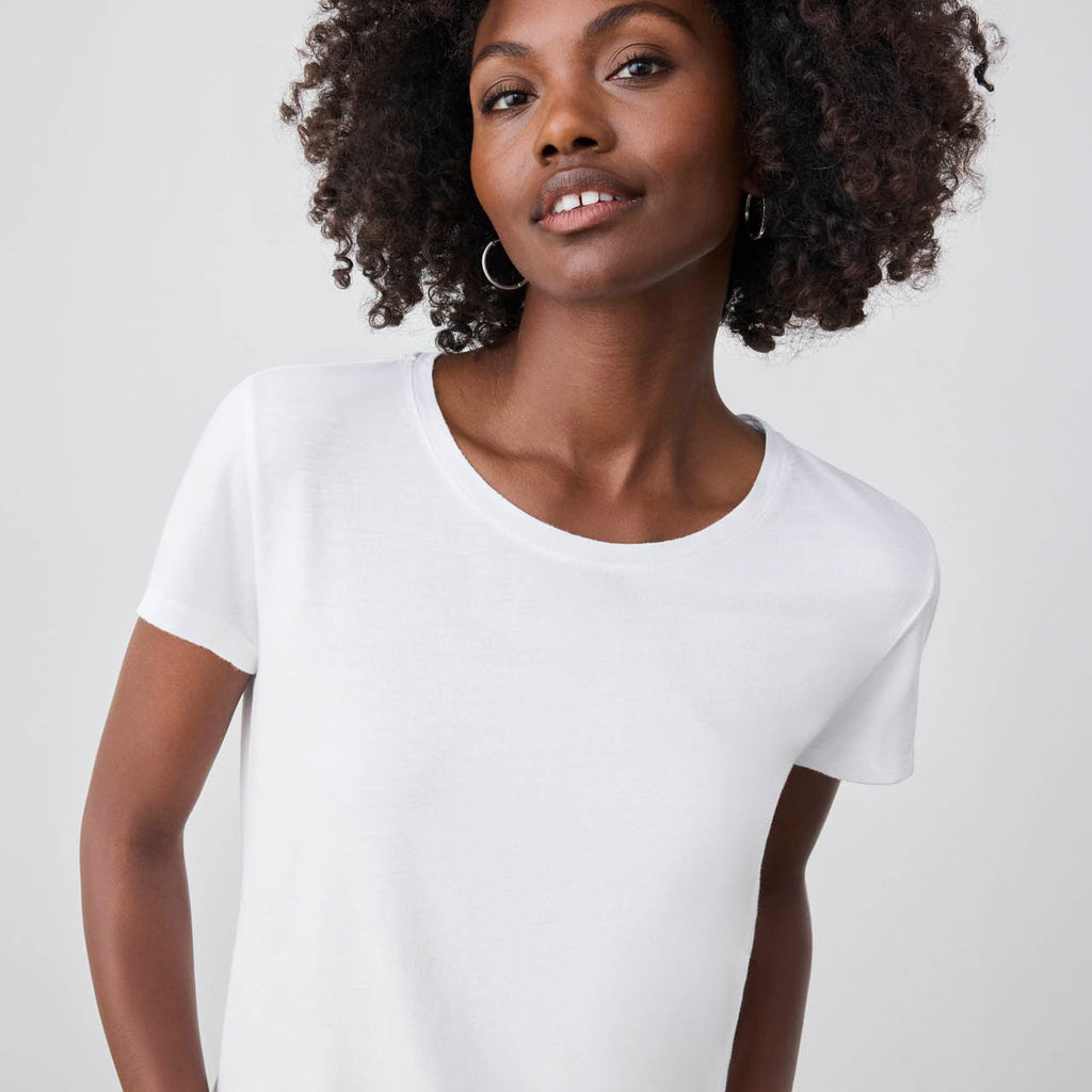 FITTED CREWNECK SHORT SLEEVE T-SHIRT - ÉTERNE