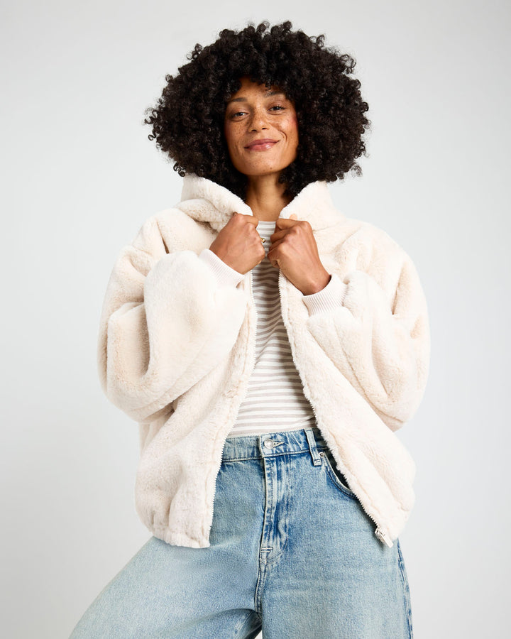 Mikki Fur Bomber Jacket | Splendid