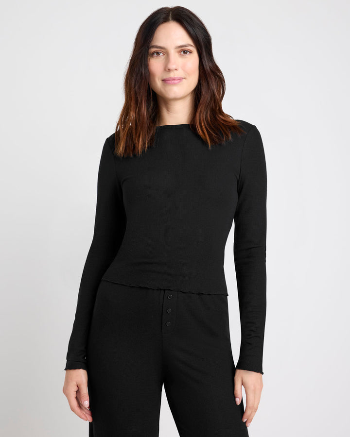 splendid cowl neck thermal