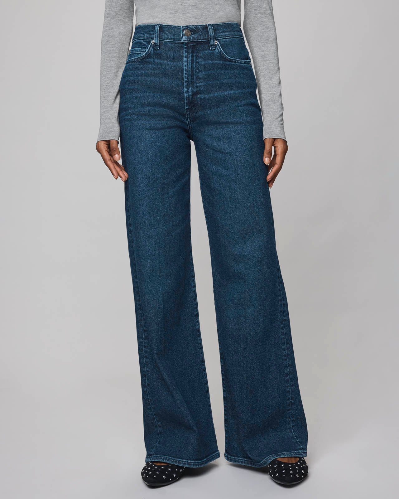 k*n様 ER Emma DENIM ブルーストレートデニム Emma High Rise Jean in Dark Wash | Splendid