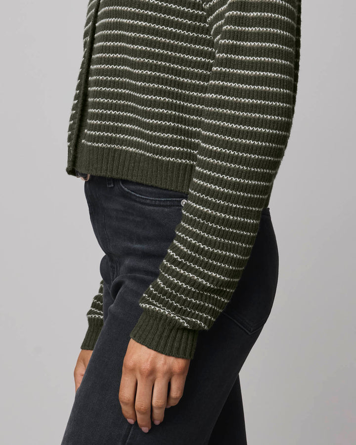 Amber Stripe Crop Cardigan | Splendid