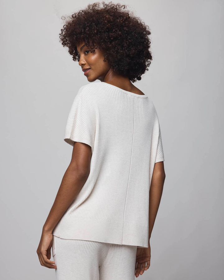 Georgie Cashblend Short Sleeve Sweater | Splendid