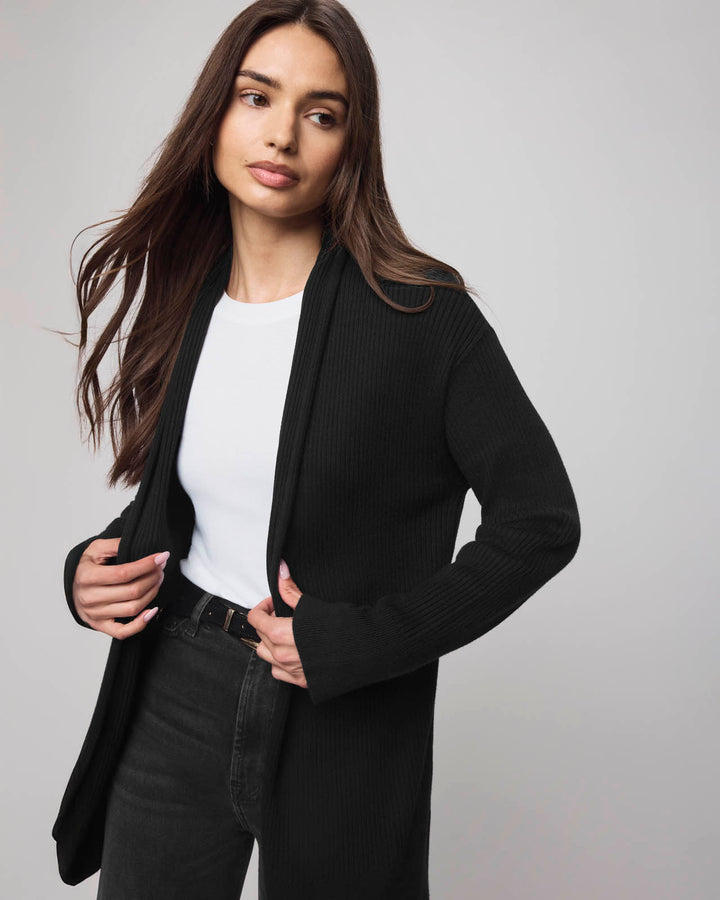 トップス PHERE Caeli Reversible Cardigan BLACK Cable Juliette Cardigan | Jenni Kayne