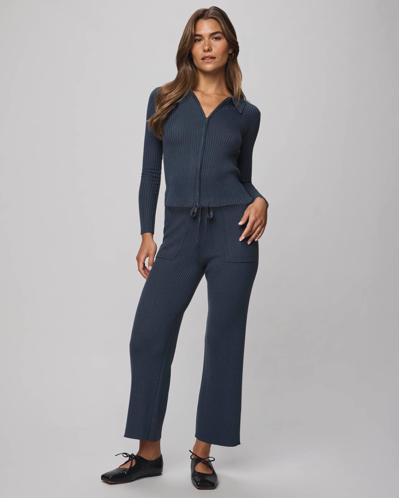 Georgie Cashblend Two-Way Zip Sweater | Splendid